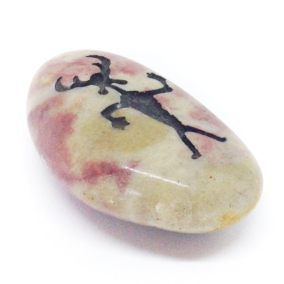 Rock Engraved Meditation Warrior - Picture 2 of 4